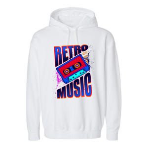 Retro Music Neon Garment-Dyed Fleece Hoodie