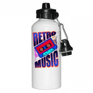 Retro Music Neon Aluminum Water Bottle