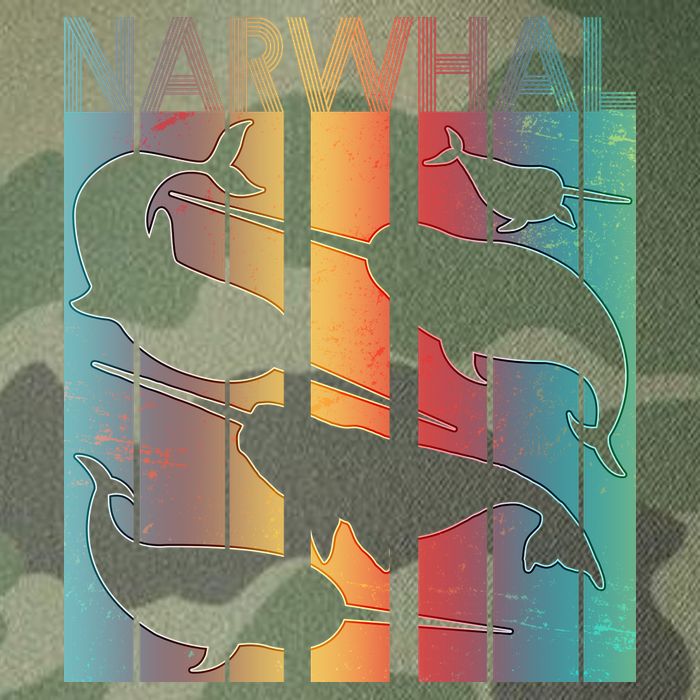 Retro Narwhal Legacy Tie Dye Trucker Hat
