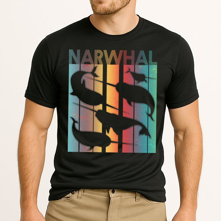 Retro Narwhal Performance Shirt