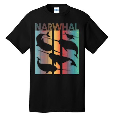 Retro Narwhal Tall T-Shirt