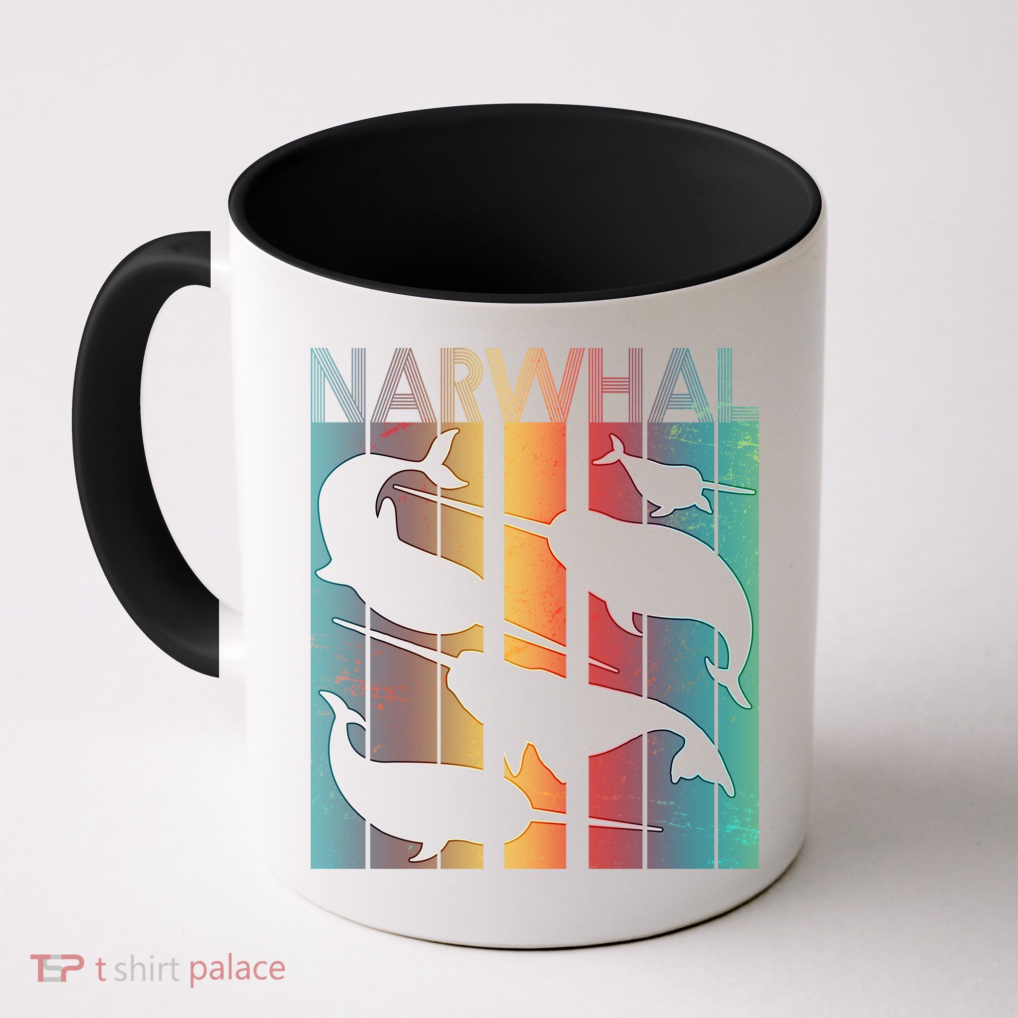 Retro Narwhal Mug