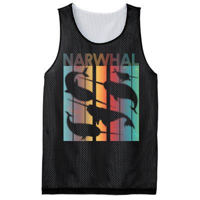 Retro Narwhal Mesh Reversible Basketball Jersey Tank