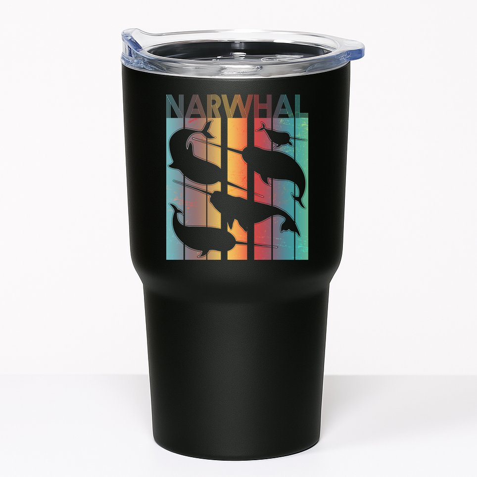 Retro Narwhal Tumbler
