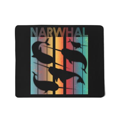 Retro Narwhal Mousepad