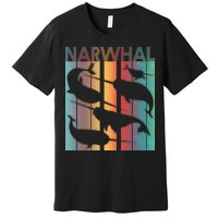 Retro Narwhal Premium T-Shirt