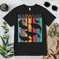 Retro Narwhal Premium T-Shirt