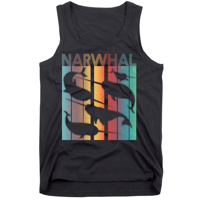 Retro Narwhal Tank Top