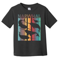 Retro Narwhal Toddler T-Shirt