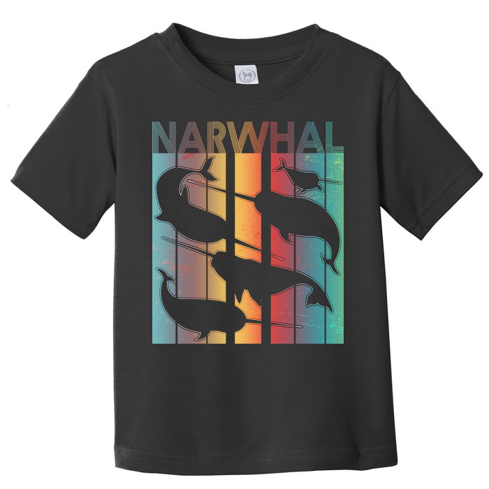 Retro Narwhal Toddler T-Shirt