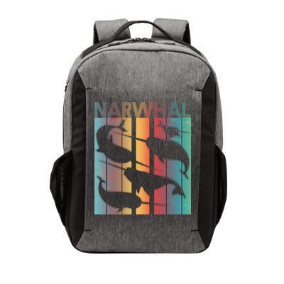 Retro Narwhal Vector Backpack