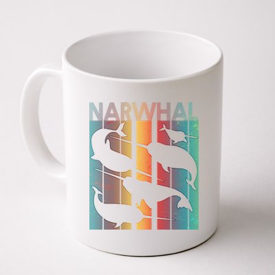 Retro Narwhal Coffee Mug