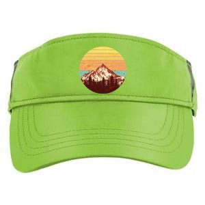 Retro Nature Mountains Adult Drive Performance Visor