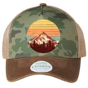 Retro Nature Mountains Legacy Tie Dye Trucker Hat