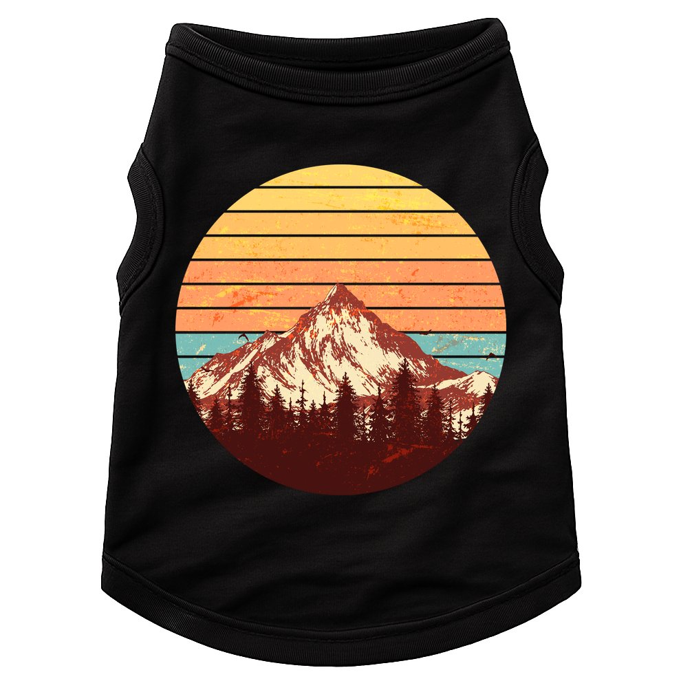 Retro Nature Mountains Doggie Tank
