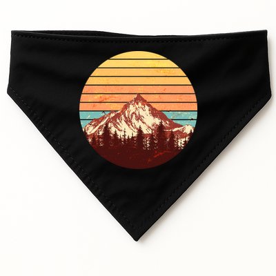 Retro Nature Mountains USA-Made Doggie Bandana