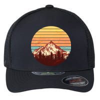 Retro Nature Mountains Flexfit Unipanel Trucker Cap