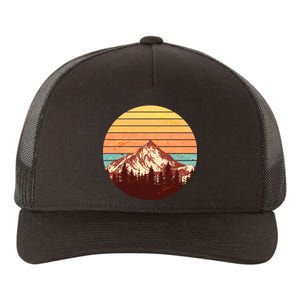 Retro Nature Mountains Yupoong Adult 5-Panel Trucker Hat