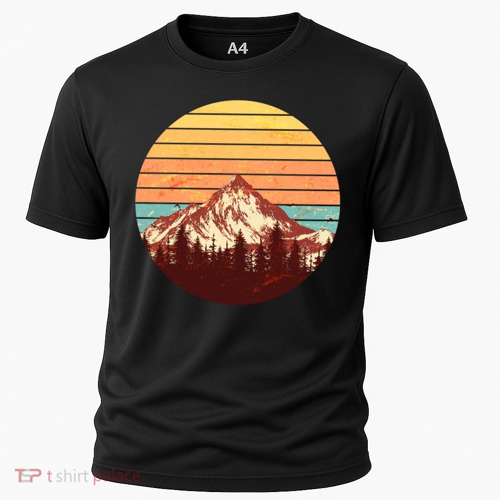 Retro Nature Mountains Performance Shirt