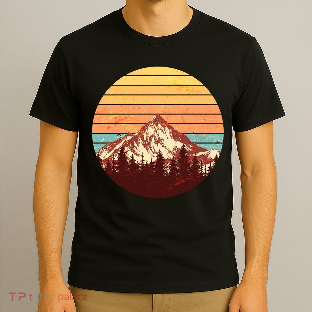 Retro Nature Mountains T-Shirt