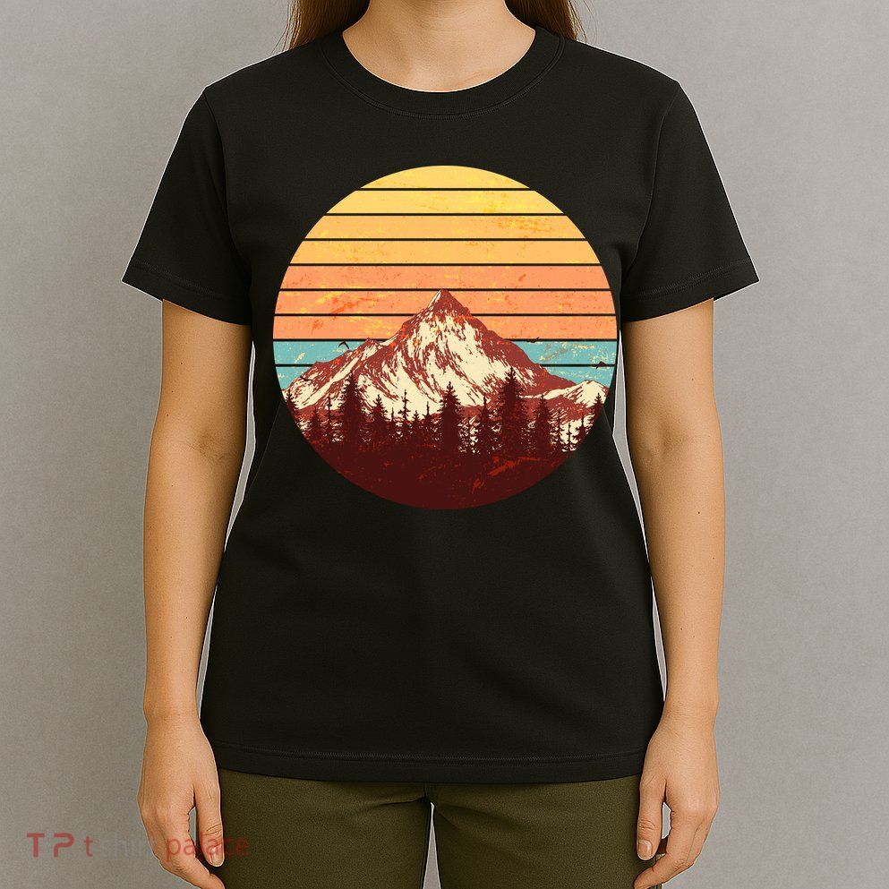 Retro Nature Mountains T-Shirt