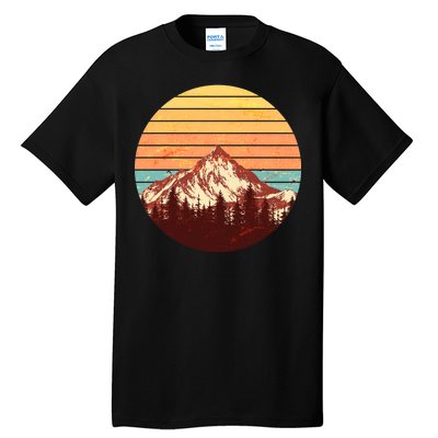 Retro Nature Mountains Tall T-Shirt