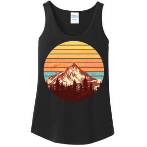 Retro Nature Mountains Ladies Essential Tank