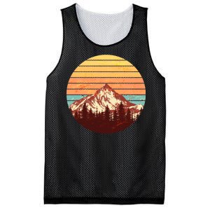 Retro Nature Mountains Mesh Reversible Basketball Jersey Tank