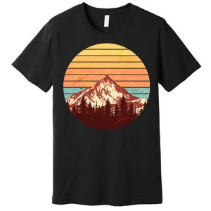 Retro Nature Mountains Premium T-Shirt