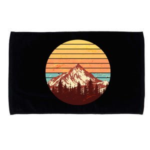 Retro Nature Mountains Microfiber Hand Towel