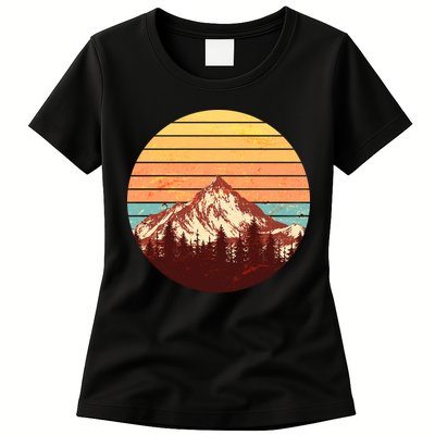 Retro Nature Mountains Womens T-Shirt