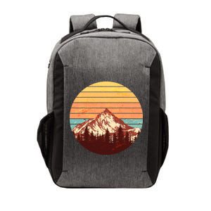 Retro Nature Mountains Vector Backpack