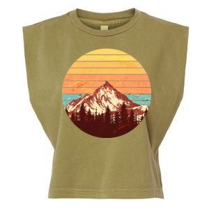 Retro Nature Mountains Garment-Dyed Women's Muscle Tee