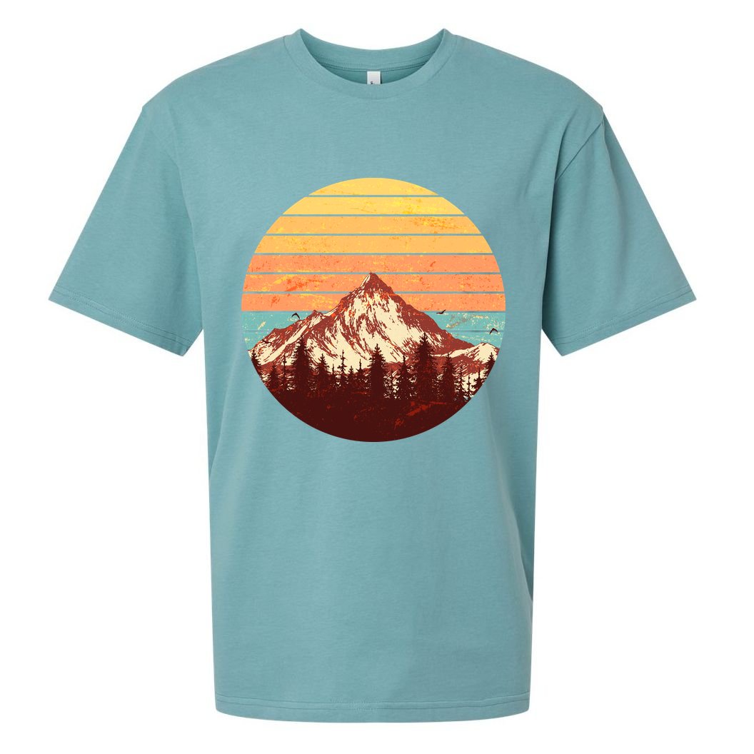Retro Nature Mountains Sueded Cloud Jersey T-Shirt