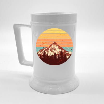 Retro Nature Mountains Beer Stein