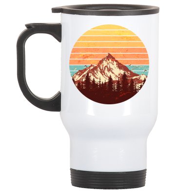 Retro Nature Mountains Stainless Steel Travel Mug