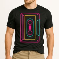 Retro Neon Cassette Tape Cooling Performance Crew T-Shirt