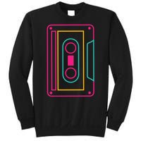 Retro Neon Cassette Tape Sweatshirt