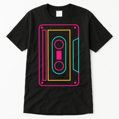 Retro Neon Cassette Tape Tall T-Shirt