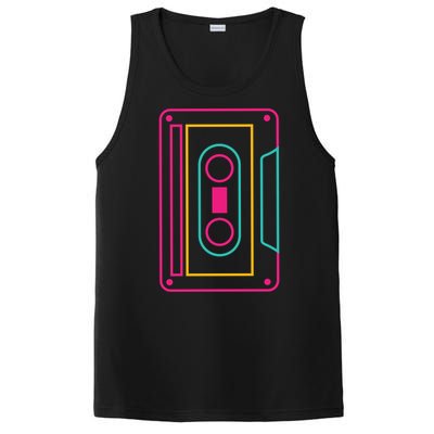 Retro Neon Cassette Tape PosiCharge Competitor Tank