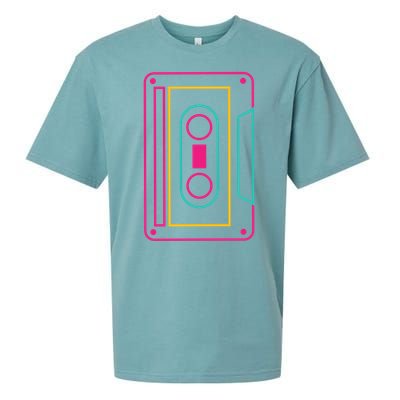 Retro Neon Cassette Tape Sueded Cloud Jersey T-Shirt