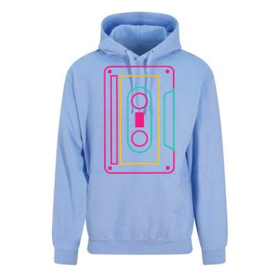 Retro Neon Cassette Tape Unisex Surf Hoodie