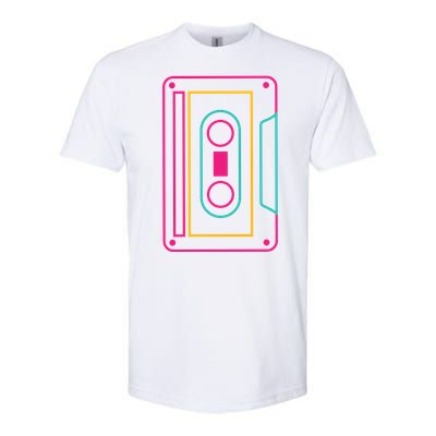 Retro Neon Cassette Tape Softstyle® CVC T-Shirt