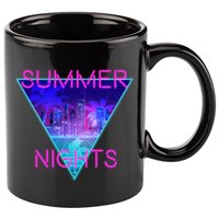 Retro Neon City Summer Nights 11oz C Handle Ceramic Mug