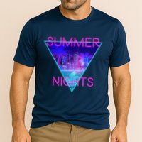 Retro Neon City Summer Nights Cooling Performance Crew T-Shirt