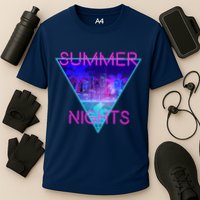 Retro Neon City Summer Nights Cooling Performance Crew T-Shirt