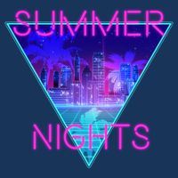 Retro Neon City Summer Nights Cooling Performance Crew T-Shirt