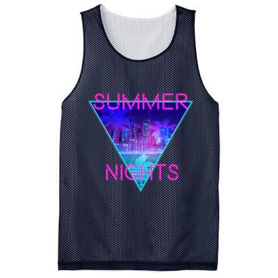 Retro Neon City Summer Nights Mesh Reversible Basketball Jersey Tank