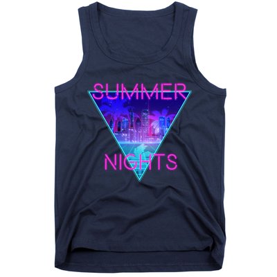 Retro Neon City Summer Nights Tank Top