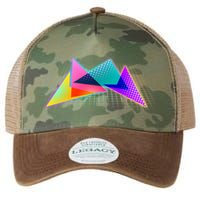 Retro Neon Geometric  Legacy Tie Dye Trucker Hat